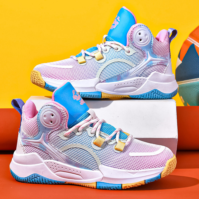 Gyerek tornacipők Eredeti Gyerek kosárlabda Cipők Gyerek Sport Futócipők Lányoknak Fiúk Kosár Edző Cipők Kényelem