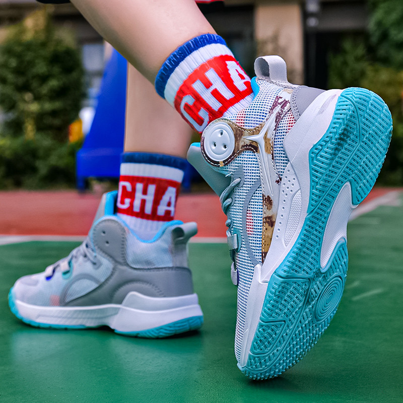 Gyerek tornacipők Eredeti Gyerek kosárlabda Cipők Gyerek Sport Futócipők Lányoknak Fiúk Kosár Edző Cipők Kényelem