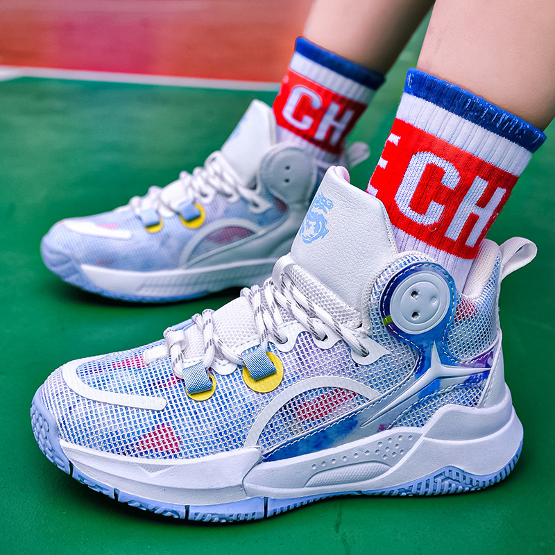 Gyerek tornacipők Eredeti Gyerek kosárlabda Cipők Gyerek Sport Futócipők Lányoknak Fiúk Kosár Edző Cipők Kényelem