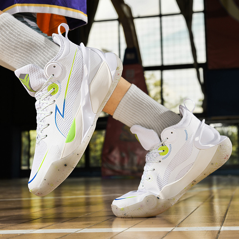 Pár kosárlabdacipő tinédzser diákoknak praktikus könnyű védőtornacipő férfi és női tornacipő