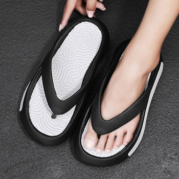 Нови летни джапанки за 2023 г. Дамски джапанки с щипка на пръстите Меко дъно Домашни чехли за жени Платформа Нехлъзгащи се плажни пързалки Сандали