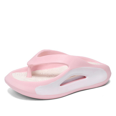 Új, 2023-as nyári tanga papucs, női csíptetős lábujj, puha aljú otthoni papucs női platós csúszásmentes strandcipő szandálok