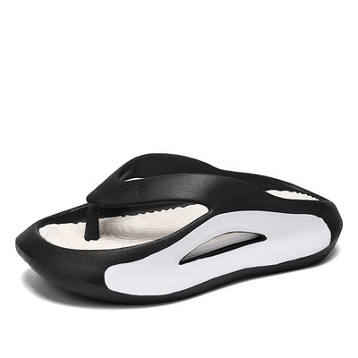 Új, 2023-as nyári tanga papucs, női csíptetős lábujj, puha aljú otthoni papucs női platós csúszásmentes strandcipő szandálok