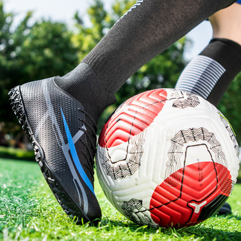 Ανδρικά επαγγελματικά παπούτσια ποδοσφαίρου FG/TF Παιδικά αντιολισθητικά, μακριά, ψηλά μποτάκια ποδοσφαίρου με στριφτάρι, αθλητικά παπούτσια ποδοσφαίρου από γρασίδι