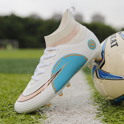 Augstas kvalitātes futbola apavi Futbola zābaki Futsal Chuteira Campo Cleats Vīriešu treniņu kedas Ourdoor Sieviešu Apavi TF/AG