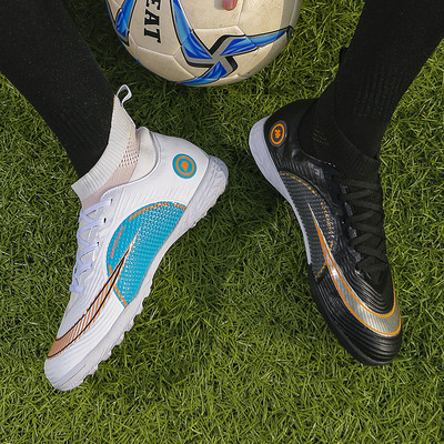 Augstas kvalitātes futbola apavi Futbola zābaki Futsal Chuteira Campo Cleats Vīriešu treniņu kedas Ourdoor Sieviešu Apavi TF/AG