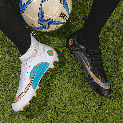 Augstas kvalitātes futbola apavi Futbola zābaki Futsal Chuteira Campo Cleats Vīriešu treniņu kedas Ourdoor Sieviešu Apavi TF/AG