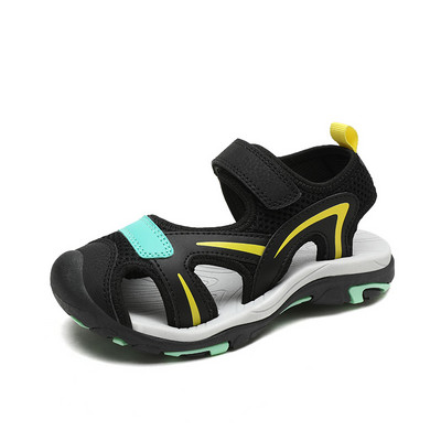 Jauns stils, vasaras zēnu sandales Bērnu apavi Modes Dzīvokļi Maziem bērniem Meiteņu sandales Neslīdošas ikdienas pludmales bērnu āra apavi