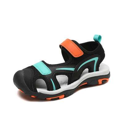 Jauns stils, vasaras zēnu sandales Bērnu apavi Modes Dzīvokļi Maziem bērniem Meiteņu sandales Neslīdošas ikdienas pludmales bērnu āra apavi