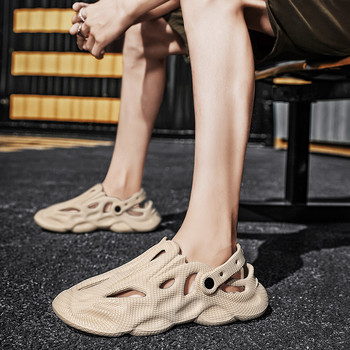 Летни мъжки дамски чехли Удобни сандали на платформа Сабо Плажни чехли Мъжки вътрешни домашни пързалки Обувки за баня