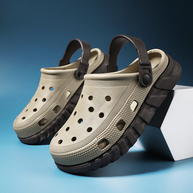 BOANXIL tavaszi új férfi divat vastag alsó csomag fejbarlangi cipők csúszásmentes kerti cipők szabadtéri alkalmi strandcipők