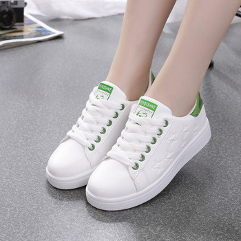 Candy Color Allmatch White Shoe Woman Flat Leather Sneaker India Female Star Обувки за скейтборд Arder Дамски обувки за пътуване