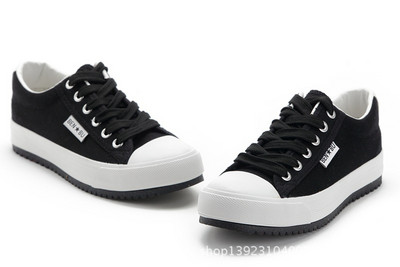 Cipők Női Vitorlavászon Női Cipők Sport Klasszikus Lapos Sneaker Vászon Cipők Alacsony lapos Gördeszka Cipők Iskolás tornacipők