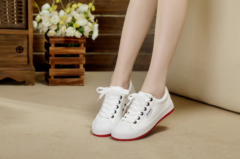 Cipők Női Vitorlavászon Női Cipők Sport Klasszikus Lapos Sneaker Vászon Cipők Alacsony lapos Gördeszka Cipők Iskolás tornacipők