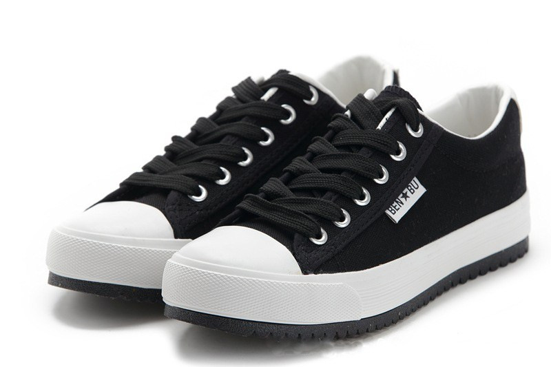 Cipők Női Vitorlavászon Női Cipők Sport Klasszikus Lapos Sneaker Vászon Cipők Alacsony lapos Gördeszka Cipők Iskolás tornacipők