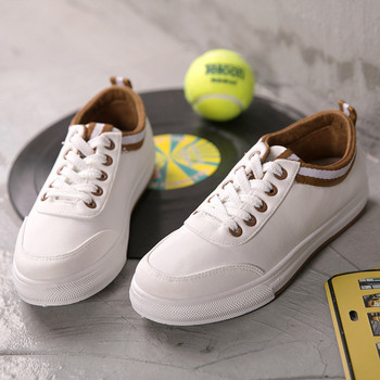Παπούτσια σκέιτμπορντ Fresh Arder Allmatch Flat Sneakers Λευκό Γυναικείο Γυναικείο Φοιτητικό Παπούτσια Γυναικεία Καμβά Flat αθλητικά παπούτσια