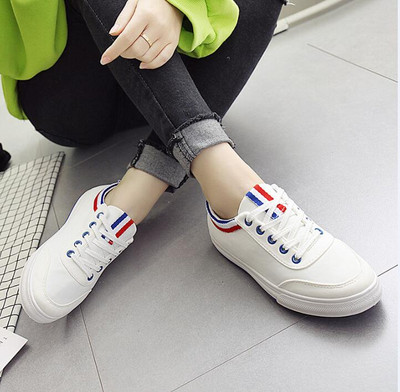 Gördeszka cipő Fresh Arder Allmatch lapos tornacipő fehér cipő Női diákcipő Női vászon lapos sportcipő