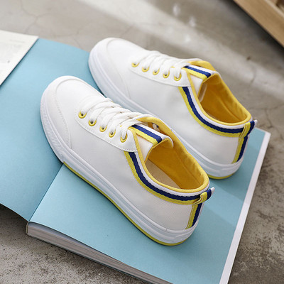 Gördeszka cipő Fresh Arder Allmatch lapos tornacipő fehér cipő Női diákcipő Női vászon lapos sportcipő