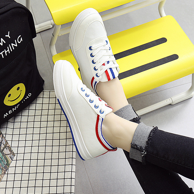 Gördeszka cipő Fresh Arder Allmatch lapos tornacipő fehér cipő Női diákcipő Női vászon lapos sportcipő