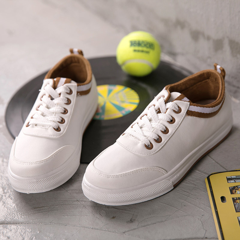 Gördeszka cipő Fresh Arder Allmatch lapos tornacipő fehér cipő Női diákcipő Női vászon lapos sportcipő