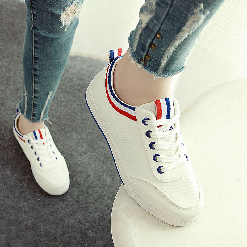 Gördeszka cipő Fresh Arder Allmatch lapos tornacipő fehér cipő Női diákcipő Női vászon lapos sportcipő