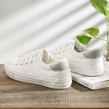 Παπούτσια ταξιδιού Woman Flat New Canvas Shoes Manufacturer Έκδοση χονδρικής Αθλητικά παπούτσια Skateboarding Λευκά παπούτσια τένις