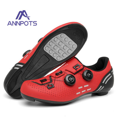 Vīriešu ātrgaitas šosejas velosipēdistu kedas plakani oglekļa riteņbraukšanas apavi MTB skavas Sieviešu kalnu velosipēdu apavi SPD pedāļi sacīkšu riteņbraukšanas apavi