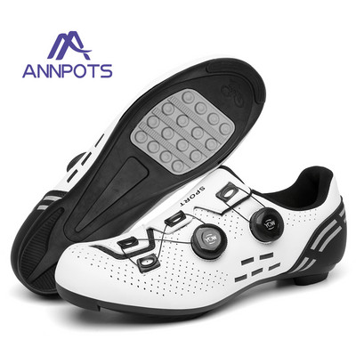 Vīriešu ātrgaitas šosejas velosipēdistu kedas plakani oglekļa riteņbraukšanas apavi MTB skavas Sieviešu kalnu velosipēdu apavi SPD pedāļi sacīkšu riteņbraukšanas apavi