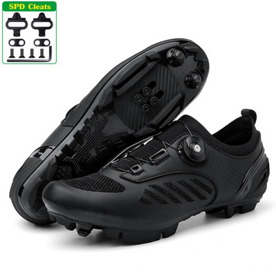 MTB kerékpáros cipő Sneaker kék Professzionális Bike Légáteresztő Kerékpár Racing Önzáró Cipők Országúti kerékpáros cipő Speed Sneakers