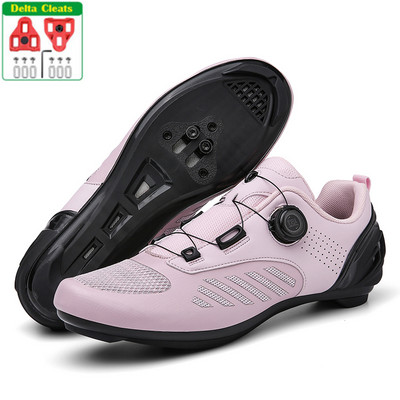 MTB kerékpáros cipő Sneaker kék Professzionális Bike Légáteresztő Kerékpár Racing Önzáró Cipők Országúti kerékpáros cipő Speed Sneakers