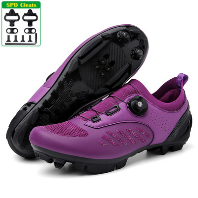 MTB kerékpáros cipő Sneaker kék Professzionális Bike Légáteresztő Kerékpár Racing Önzáró Cipők Országúti kerékpáros cipő Speed Sneakers