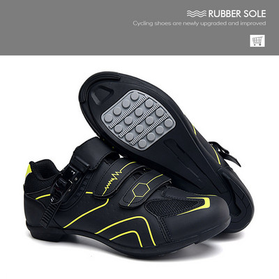 JAUNĀS Riteņbraukšanas kedas MTB velosipēds plakani apavi vīriešiem kalnu velosipēds sacīkstes šosejas ātruma apavi Modes apavi Spd riteņbraukšana sievietēm sports