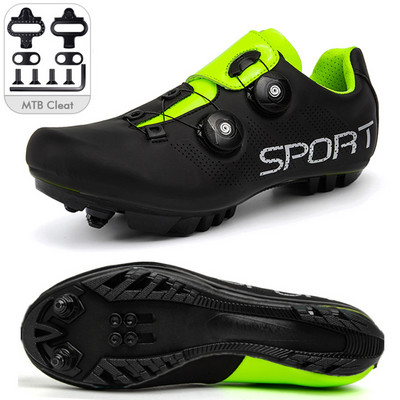Nauji vyriški dviračių sportbačiai su „Cleat Road“ kalnų dviračių lenktynių moterų dviračių sportbačiai „Spd Unisex Mtb“ batai „Sapatilha Tenis De Ciclismo“