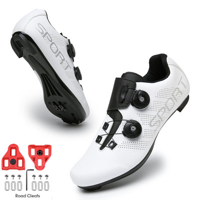 Nauji vyriški dviračių sportbačiai su „Cleat Road“ kalnų dviračių lenktynių moterų dviračių sportbačiai „Spd Unisex Mtb“ batai „Sapatilha Tenis De Ciclismo“