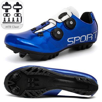 Nauji vyriški dviračių sportbačiai su „Cleat Road“ kalnų dviračių lenktynių moterų dviračių sportbačiai „Spd Unisex Mtb“ batai „Sapatilha Tenis De Ciclismo“