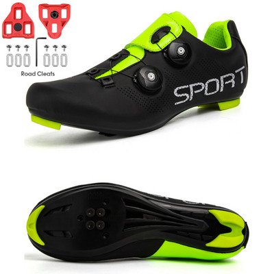 Nauji vyriški dviračių sportbačiai su „Cleat Road“ kalnų dviračių lenktynių moterų dviračių sportbačiai „Spd Unisex Mtb“ batai „Sapatilha Tenis De Ciclismo“