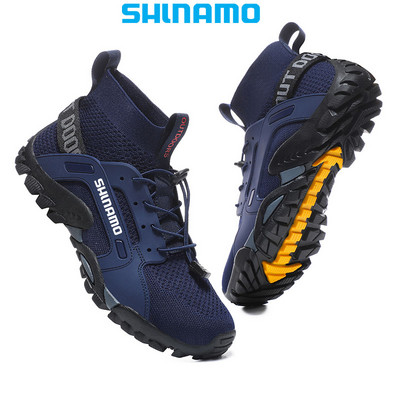 Jauni vīriešu liela izmēra pārgājienu apavi āra Nodilumu izturīgi un ērti ceļojumu pārgājienu apavi Sporta makšķerēšanai Riteņbraukšanai Vīriešu apavi