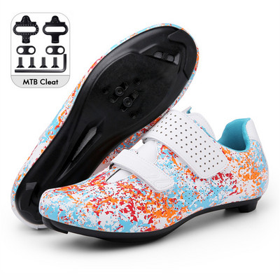 Professzionális kerékpáros Cipők MTB Férfi Speed Road Bike Cipők Racing Női Önzáró kapcsos Kerékpárcipők Shimano SPD SL-hez