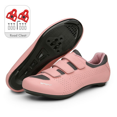 MTB riteņbraukšanas apavi ar skavām vīriešu šosejas velosipēdu zābaki sacīkšu ātruma riteņbraukšanas kedas sievietēm ar plakanu pedāli SPD velosipēda apavi priekš Shimano