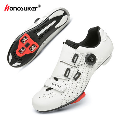 Gyorsasági kerékpáros tornacipő Férfi Sport Országúti Bicikli Cipők Önzáró MTB Cipők Cleat Racing Női Trail Mountain Bike SPD lábbelik