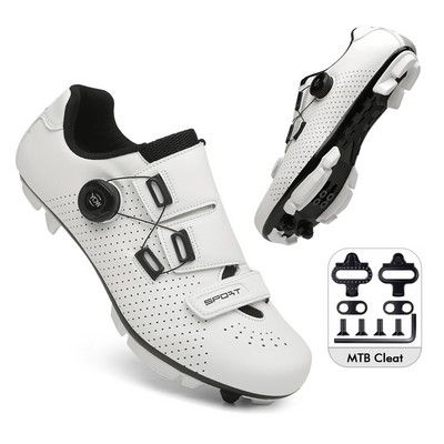 Ātruma riteņbraukšanas sporta kurpes vīriešiem Sporta šosejas velosipēdistu apavi Pašbloķējošie MTB apavi Cleat Racing Sieviešu taku kalnu riteņbraukšanas SPD apavi