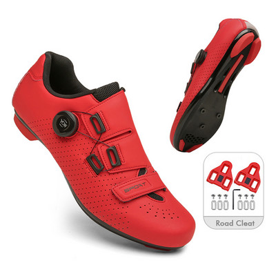 Ātruma riteņbraukšanas sporta kurpes vīriešiem Sporta šosejas velosipēdistu apavi Pašbloķējošie MTB apavi Cleat Racing Sieviešu taku kalnu riteņbraukšanas SPD apavi