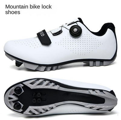 Riteņbraukšanas čības Vīriešu MTB apavi ar Cleat Road Dirt Bike Shoes Flat Racing Women Bicycle Mountain Spd Zapatillas Ciclismo Mtb