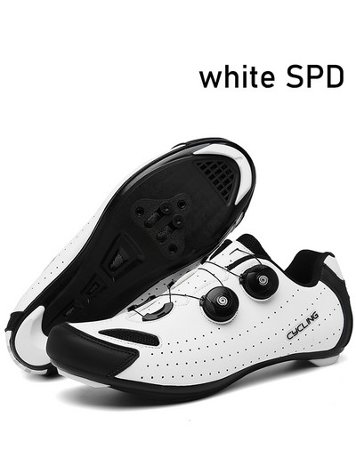 riteņbraukšanas apavi mtb spd cleat Pašbloķējošas kalnu velosipēdistu kedas Vīriešu šosejas riteņbraukšanas apavi Velosipēdu apavi Elpojošs dzīvoklis