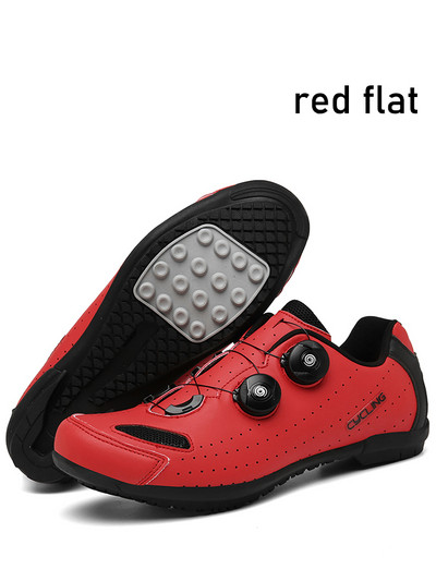 riteņbraukšanas apavi mtb spd cleat Pašbloķējošas kalnu velosipēdistu kedas Vīriešu šosejas riteņbraukšanas apavi Velosipēdu apavi Elpojošs dzīvoklis