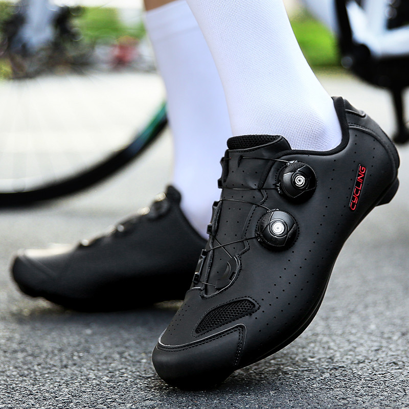 riteņbraukšanas apavi mtb spd cleat Pašbloķējošas kalnu velosipēdistu kedas Vīriešu šosejas riteņbraukšanas apavi Velosipēdu apavi Elpojošs dzīvoklis