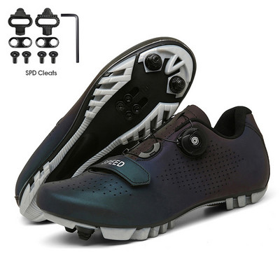 Cipele za MTB biciklizam Muškarci Ženske čizme za cestovni bicikl Ultralake ravne trkaće brze tenisice SPD bitve Cipele za brdske bicikle Samozaključavajuće