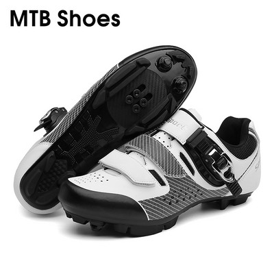 2022 Carbon Cycling Παπούτσια MTB Ανδρικά Αθλητικά παπούτσια Speed Road Bike Racing Flat Mountain Bicycle SPD Παπούτσια με σίτες