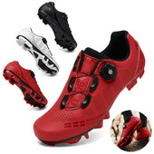 Riteņbraukšanas čības MTB apavi Vīriešu sporta kalnu velosipēdu apavi Pašbloķējošie SPD sieviešu velozābaki bezceļa riteņbraukšanas apavi