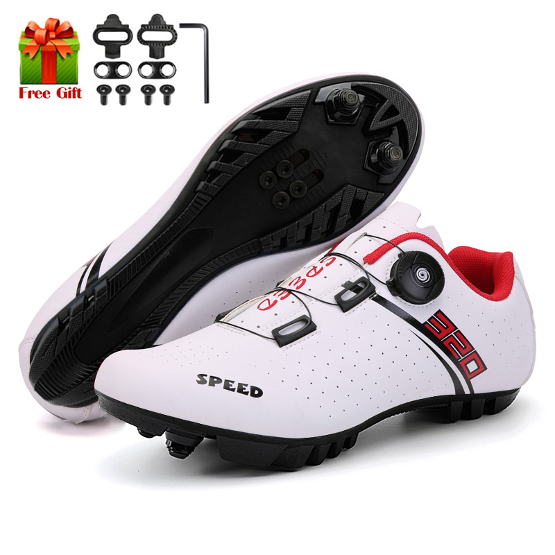 2022 m. MTB batai su segtukais Vyriški greitieji dviračių sportbačiai Plokštūs neslystantys dviračių dviračių batai, moterų lenktyniniai kalnų dviračių avalynė SPD